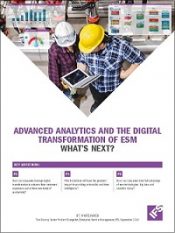 Advanced analytics and the digital transformation of ESM